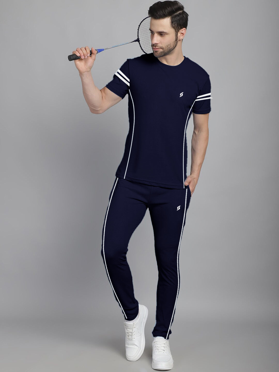 MEN'S SIDE STRIPE PREMIUM TWINSET/TRACKSUIT