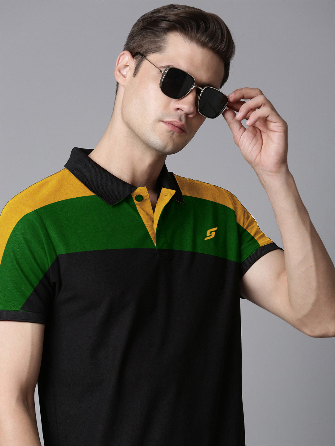 MEN'S COLOR BLOCK PREMIUM POLO