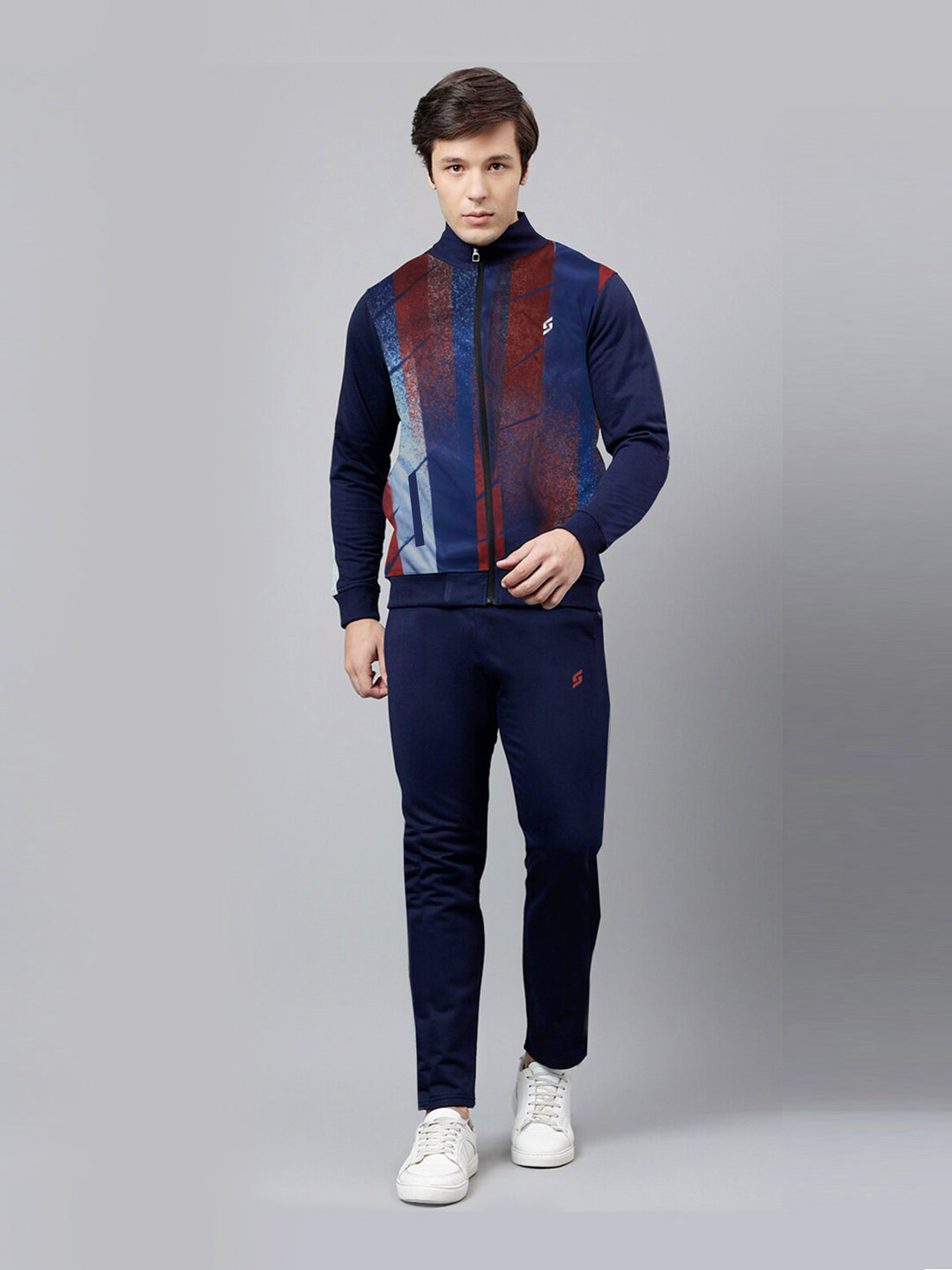 MEN TRACKSUIT- NAVY ORANGE