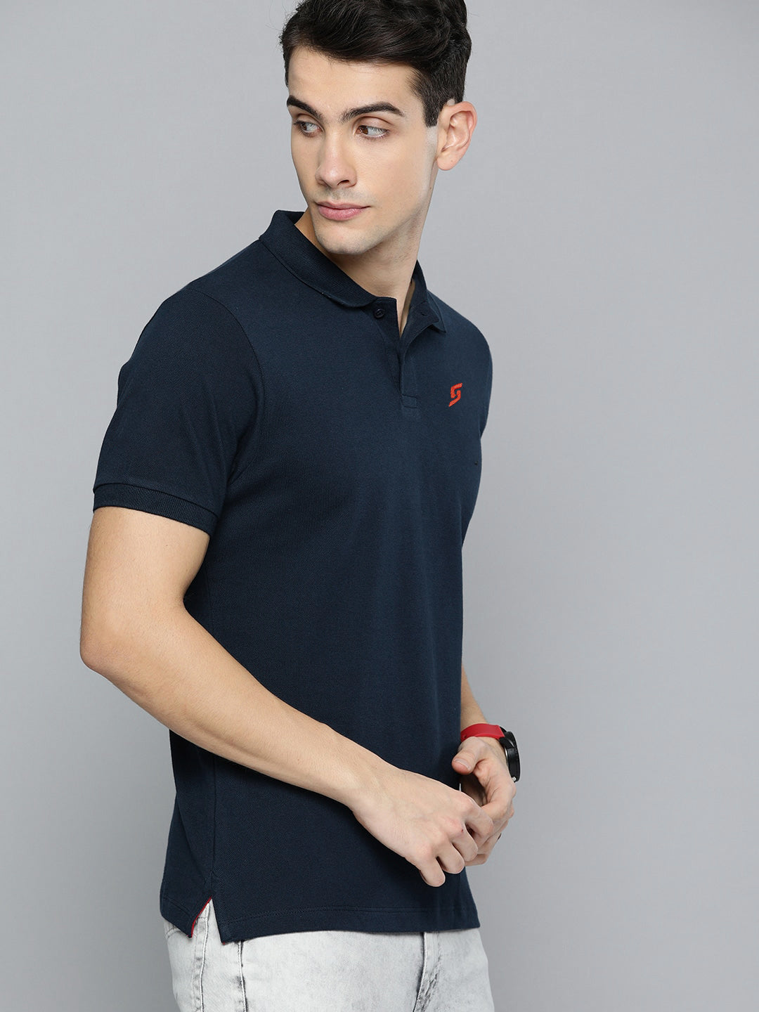 MEN'S LEFT CHEST EMBROIDERED LOGO PREMIUM PIQUE POLO