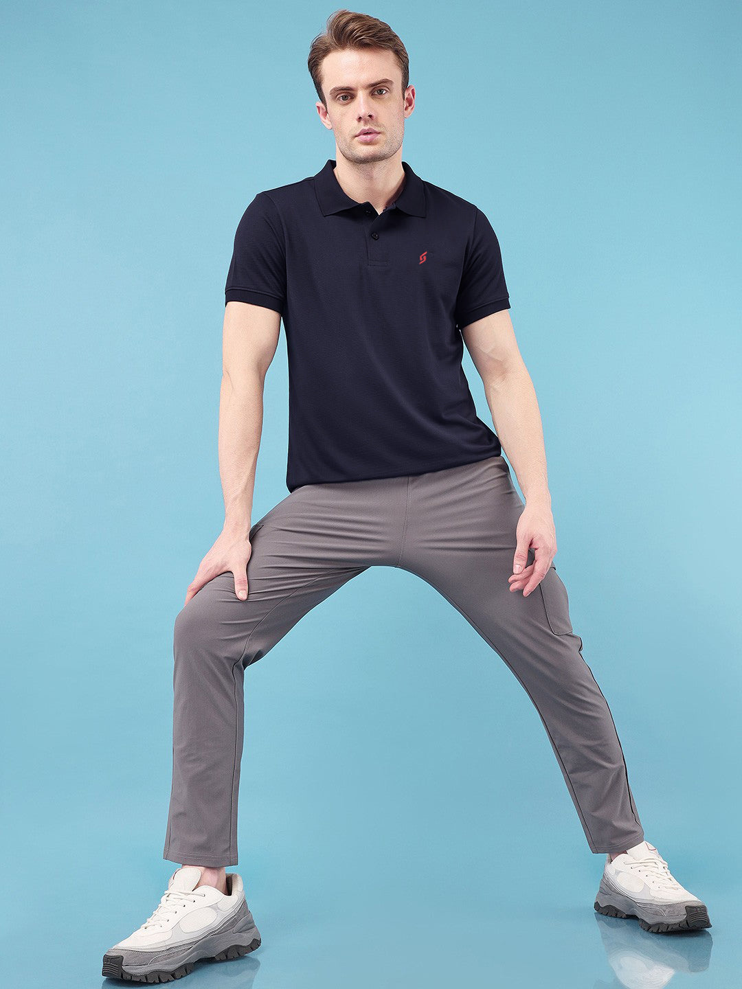 MEN'S SOFT PREMIUM POLYESTER NAVY POLO