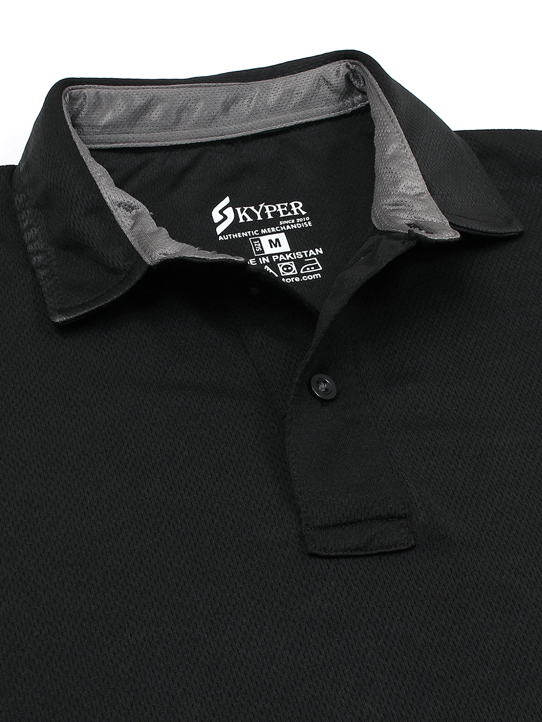 MEN'S SOFT PREMIUM POLYESTER BLACK POLO