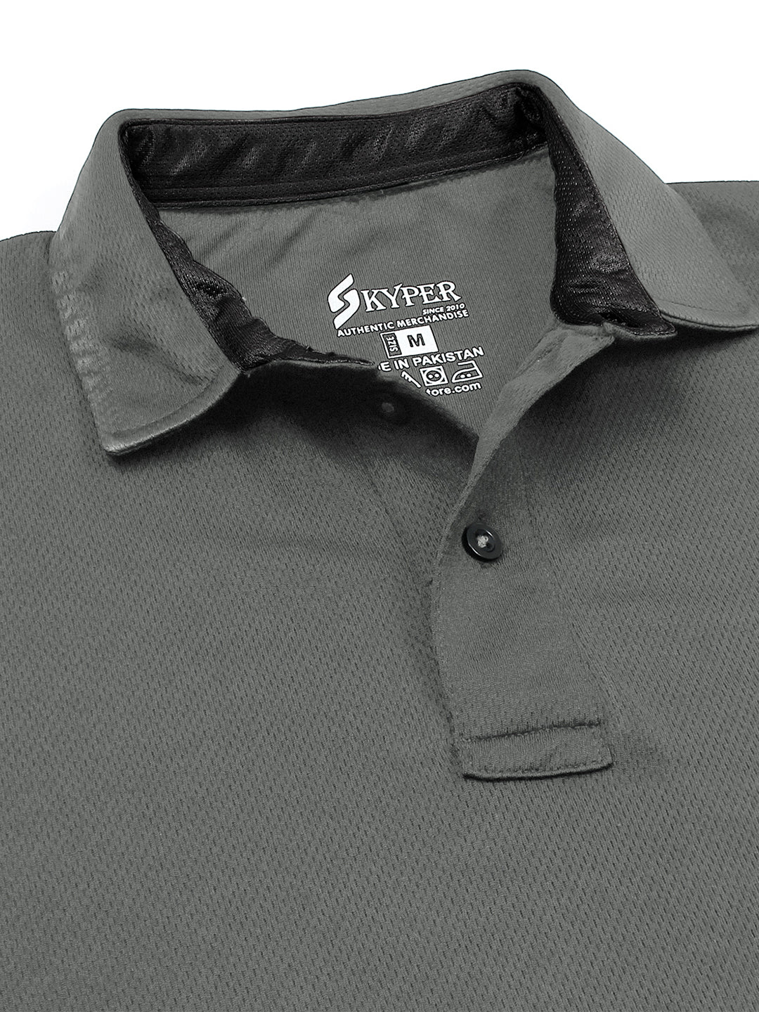 MEN'S SOFT PREMIUM POLYESTER GREY POLO