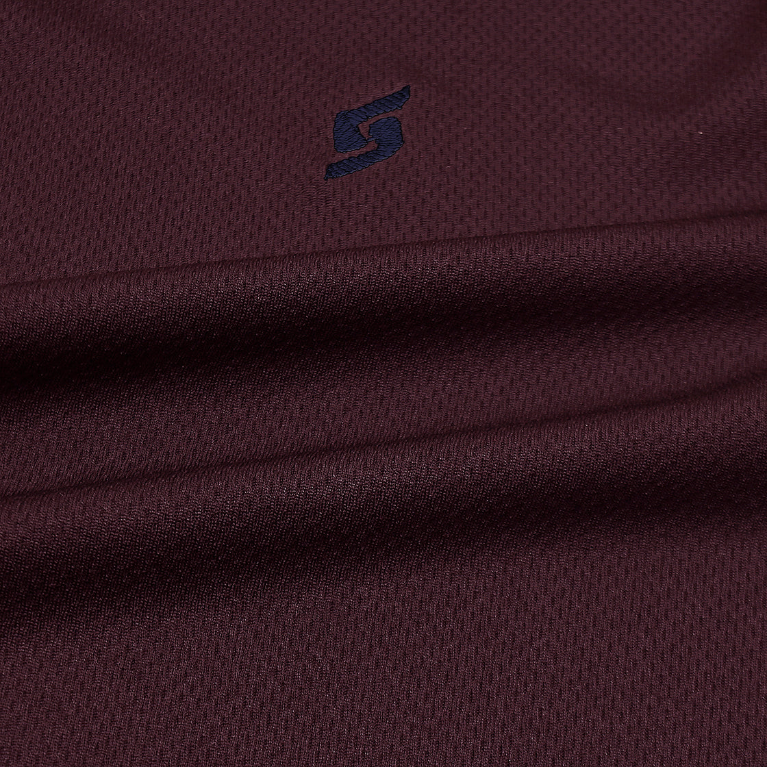 MEN'S SOFT PREMIUM POLYESTER DARK MAROON POLO