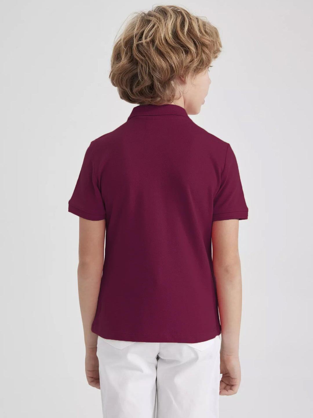 KID'S FRONT POCKET PREMIUM MAROON POLO