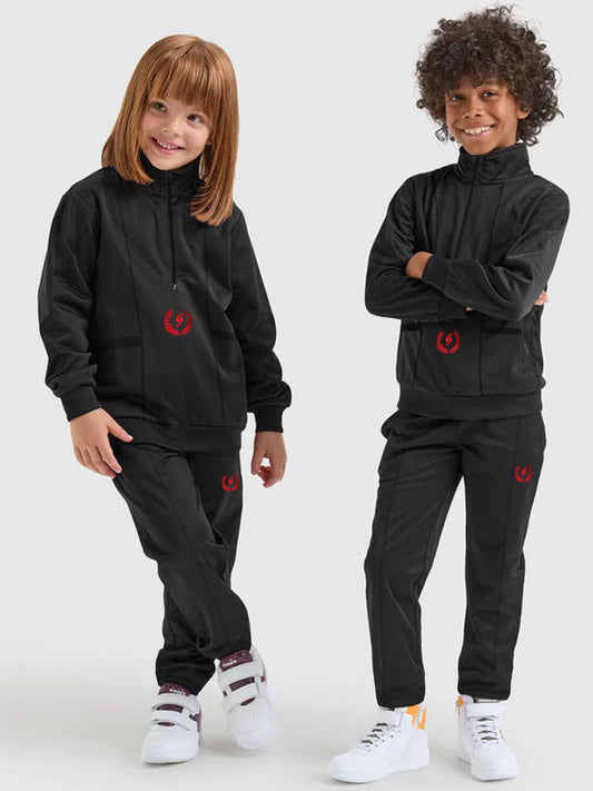 KIDS FLEECE TRACK SUIT BLACK